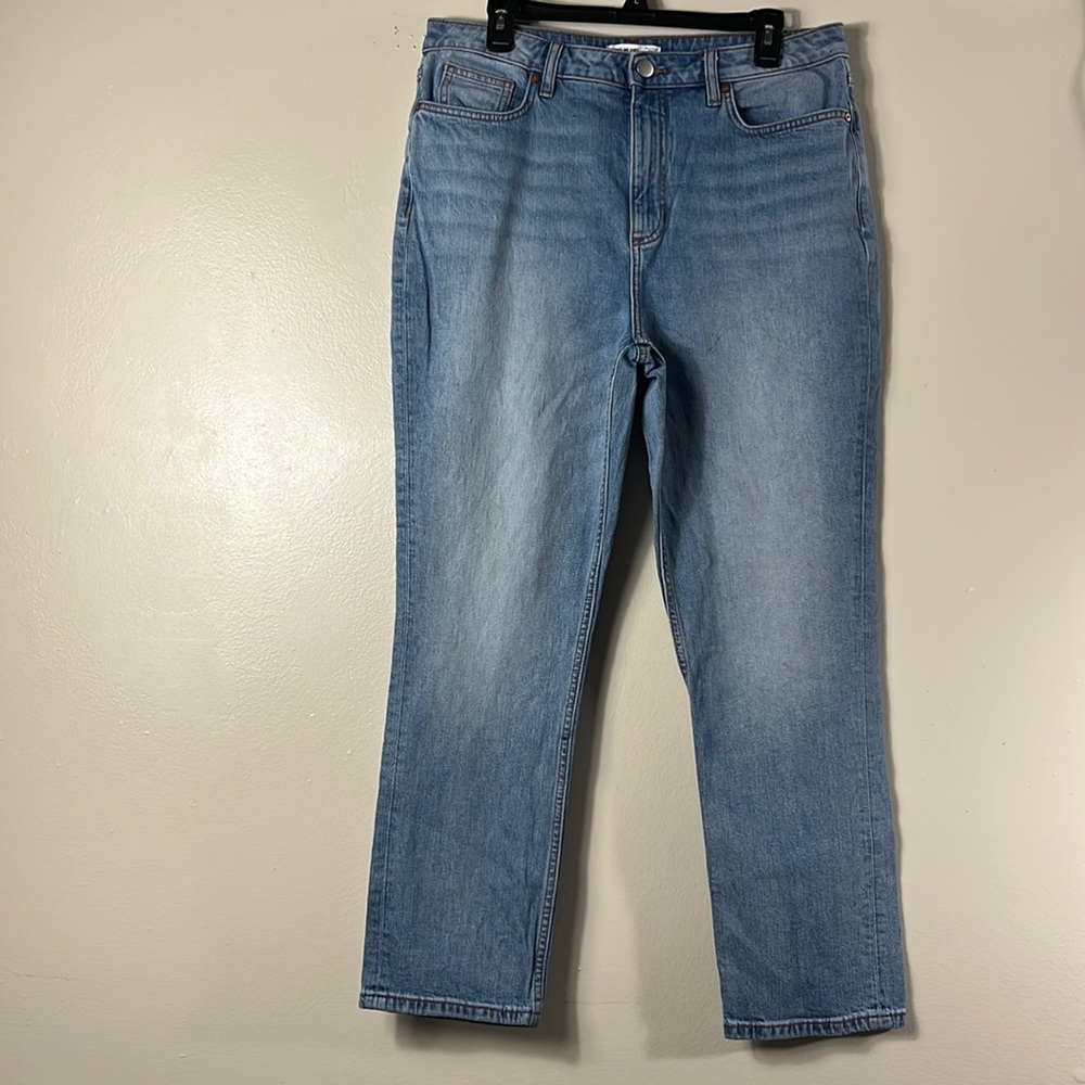 Elizabeth And James Woman’s Blue Straight Leg Jeans Pants Size 16